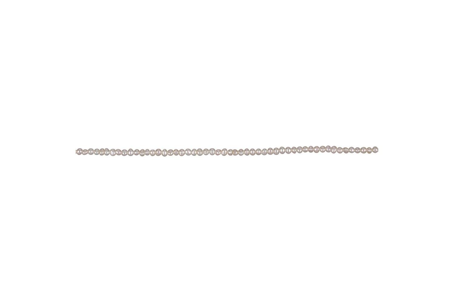 Collier de perles d'eau douce blanches 2.5 - 3.0 mm