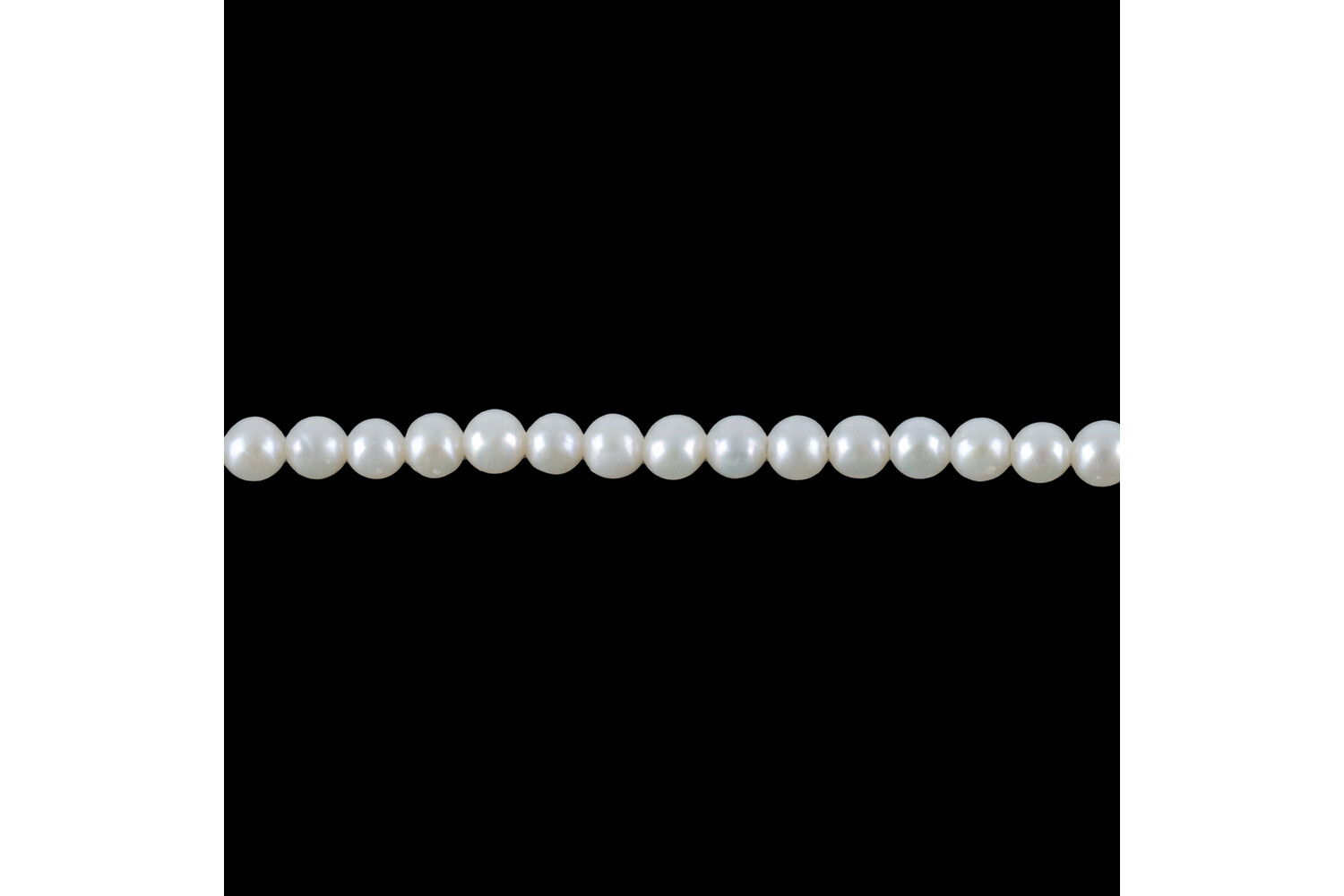 Collier de perles d'eau douce blanches 2.5 - 3.0 mm
