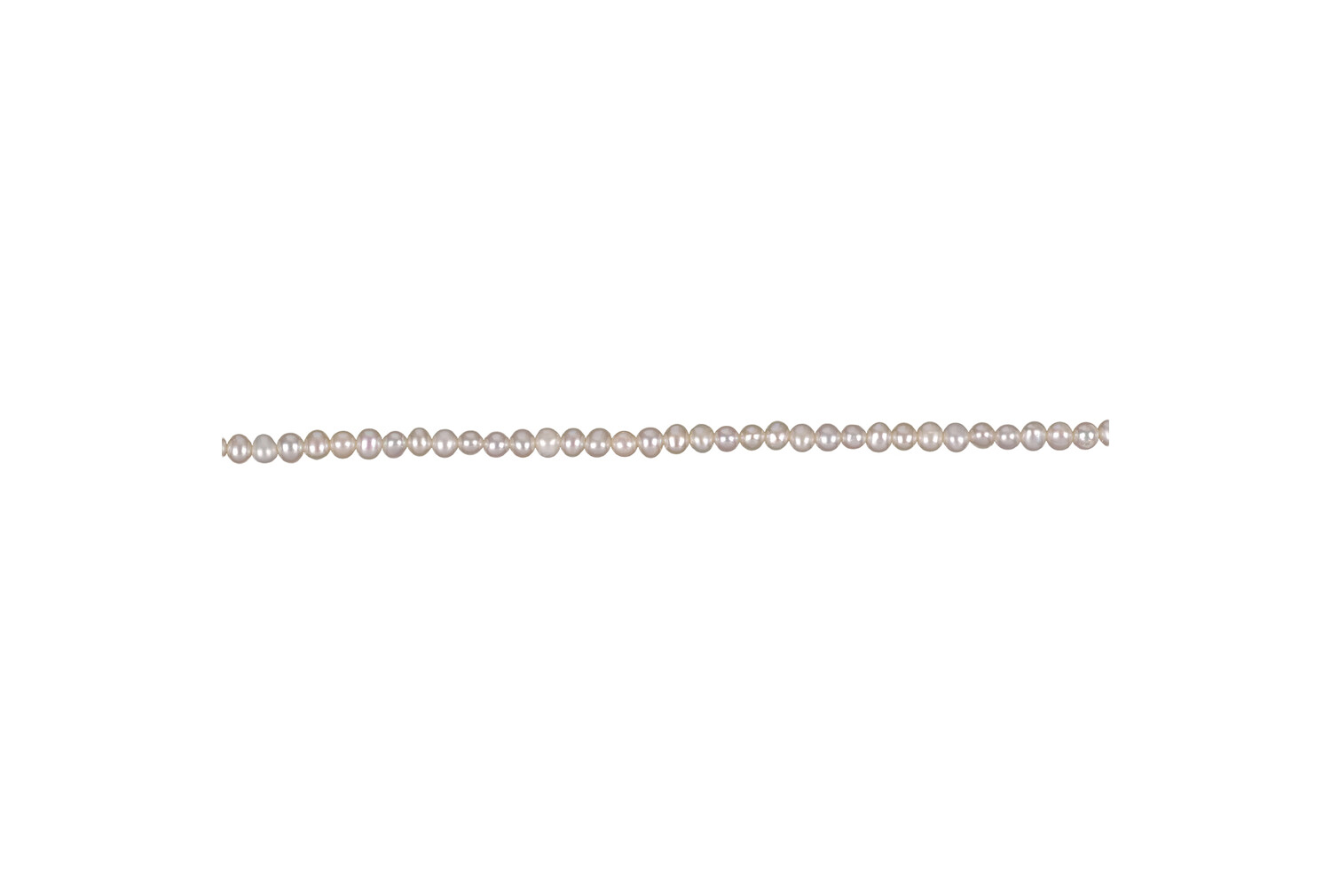 Collier de perles d'eau douce blanches 3.0 - 3.5 mm