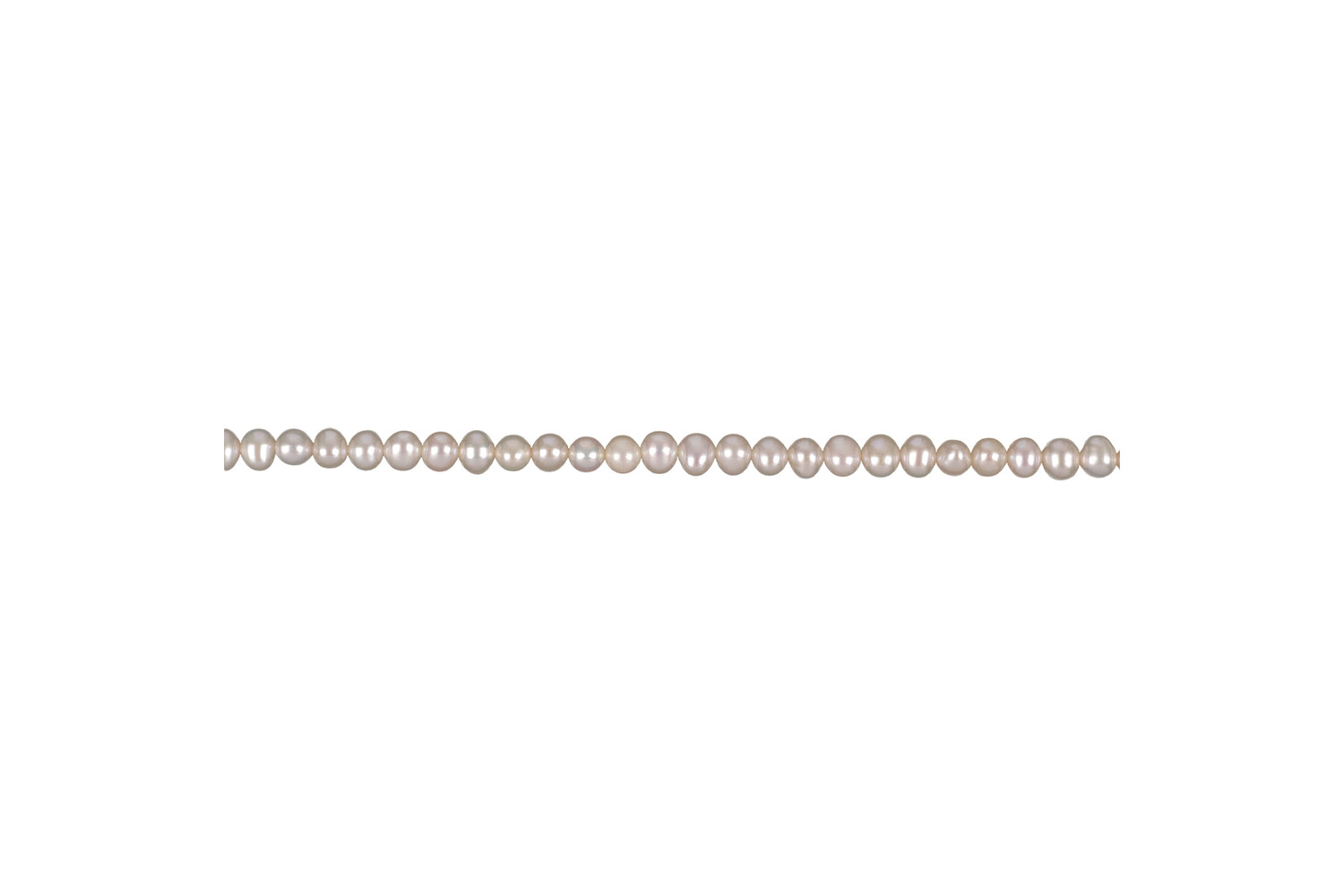 Collier de perles d'eau douce blanches 4.5 - 5.0 mm