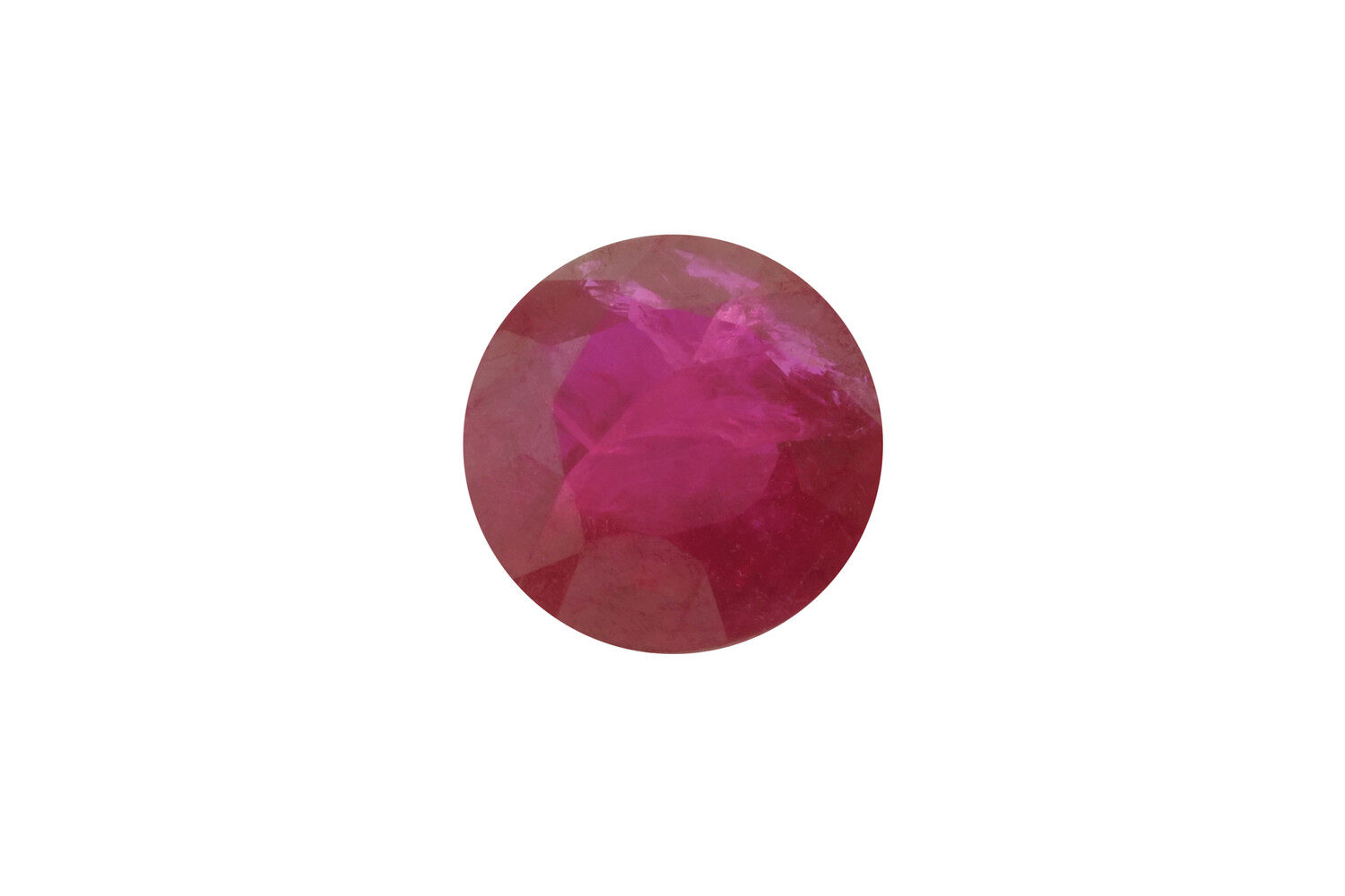 Rubis véritable rond taille brillant 3.4 mm