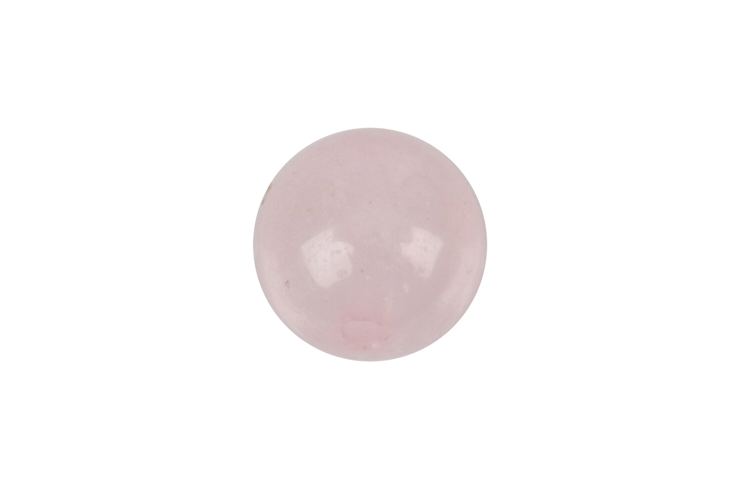 Quartz rose rond percé 3.0 mm