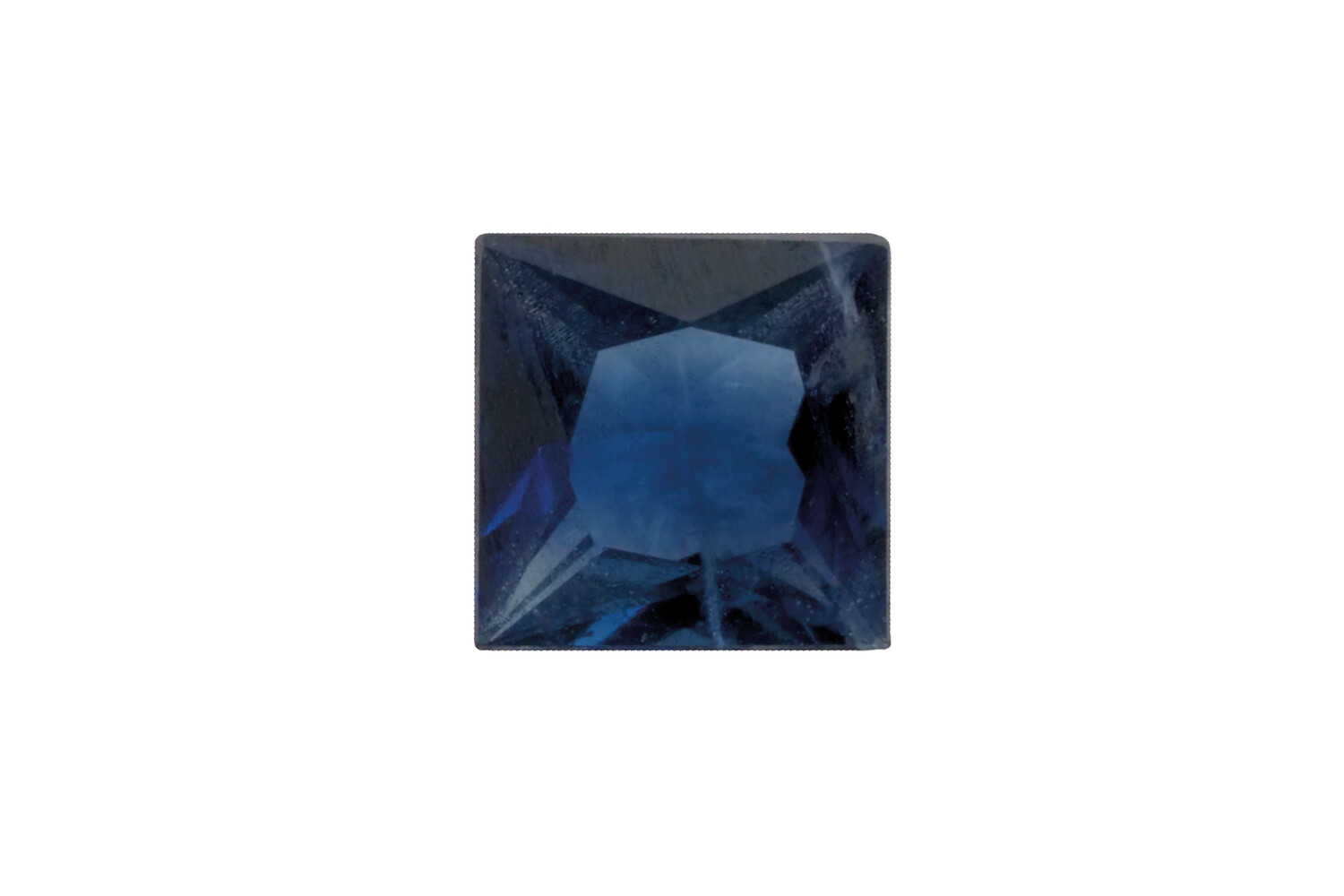 Saphir véritable carré taille facettes 2.3 x 2.3 mm
