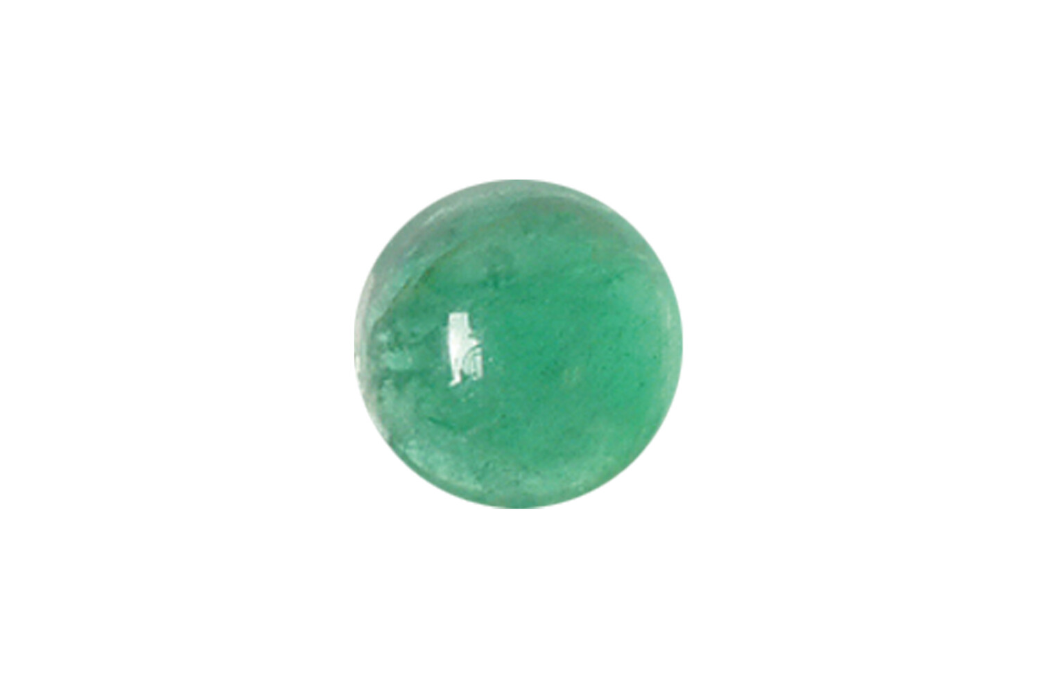 Emeraude véritable taille cabochon rond 2.5 mm