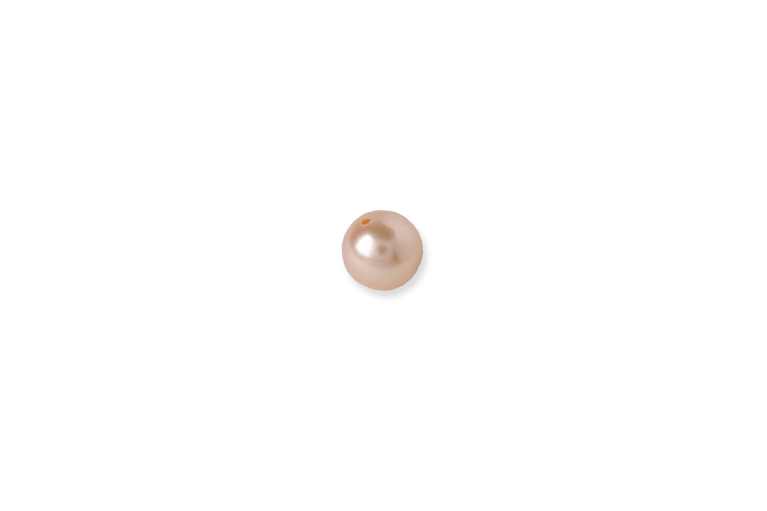 Perle d'eau douce rose 1 trou 7.0 - 7.5 mm