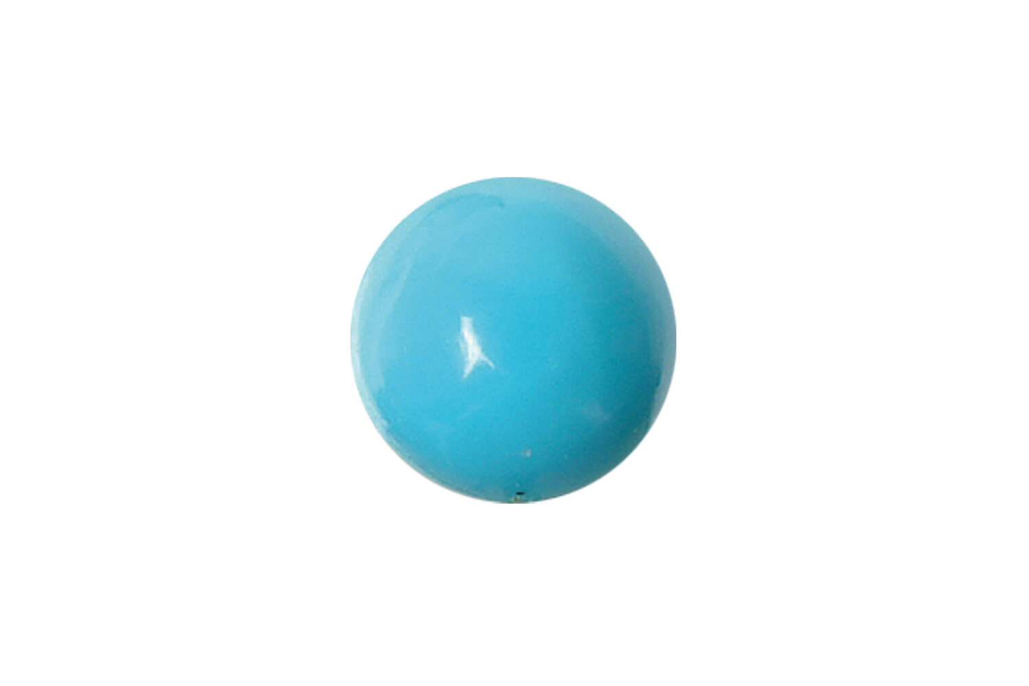 Turquoise véritable cabochon rond 4.5 mm