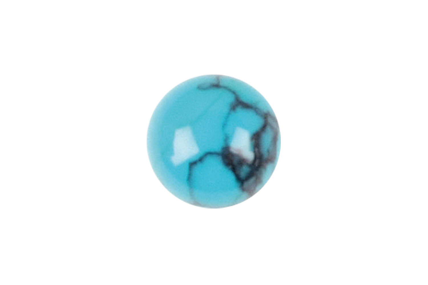 Turquoise avec matrice cabochon 3.0 mm