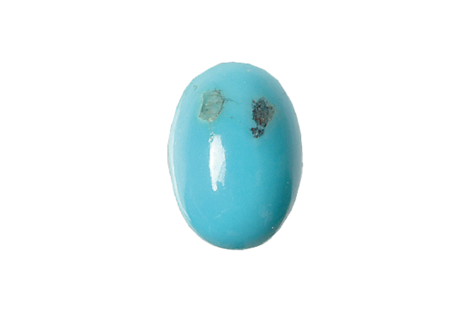 Turquoise avec matrice cabochon 7.0 mm
