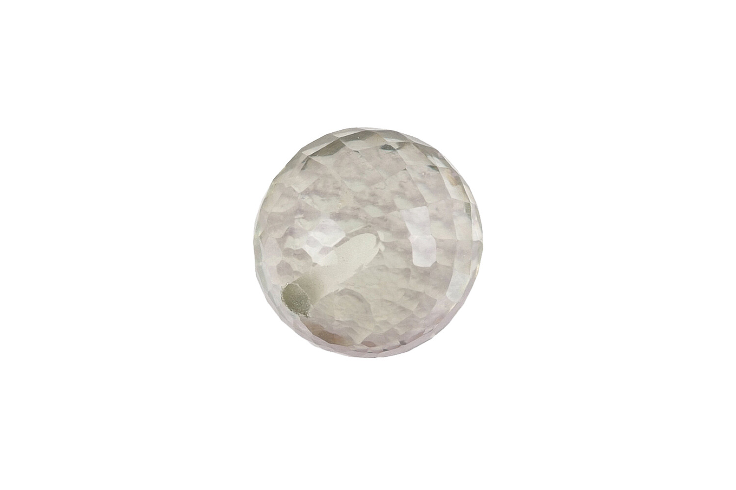 Prasiolite perle 1 trou taille facettes 8.0 mm
