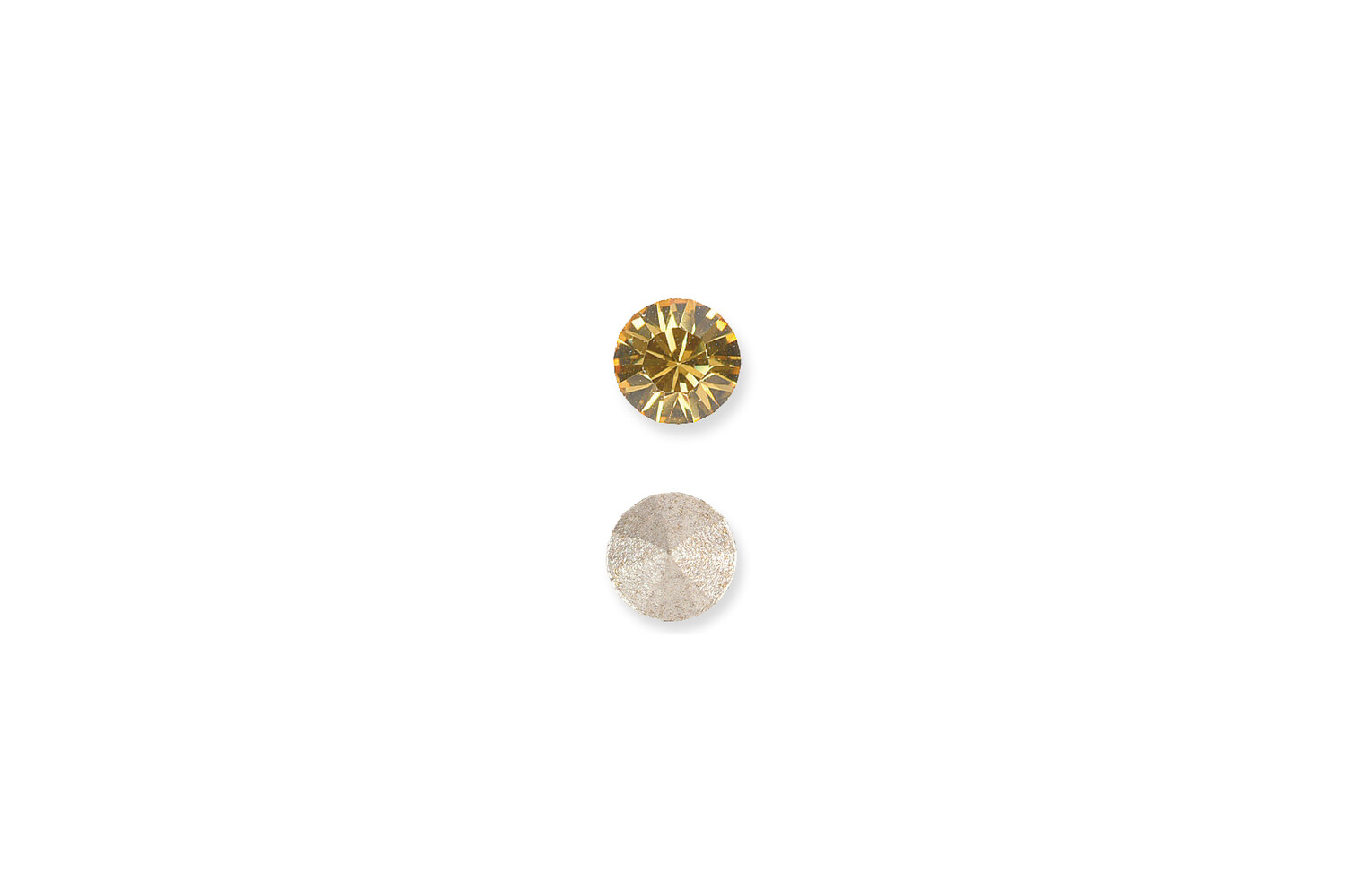 Simili vert rond taille brillant 2.5 mm