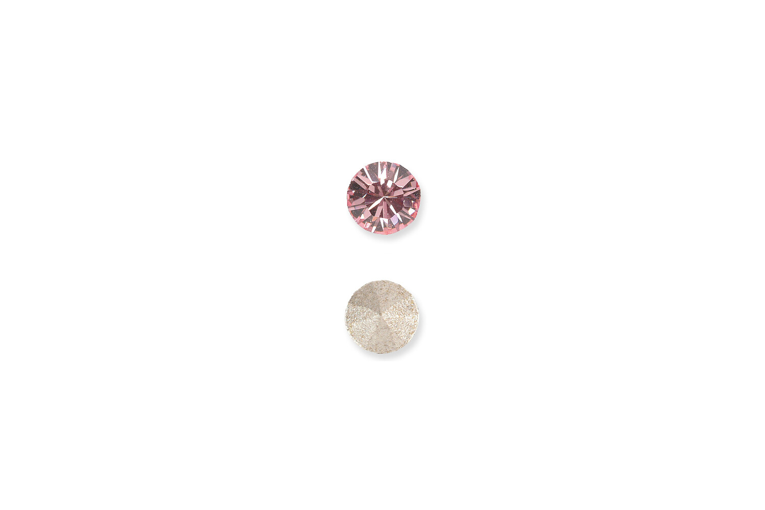 Simili rose clair rond taille brillant 3.0 mm
