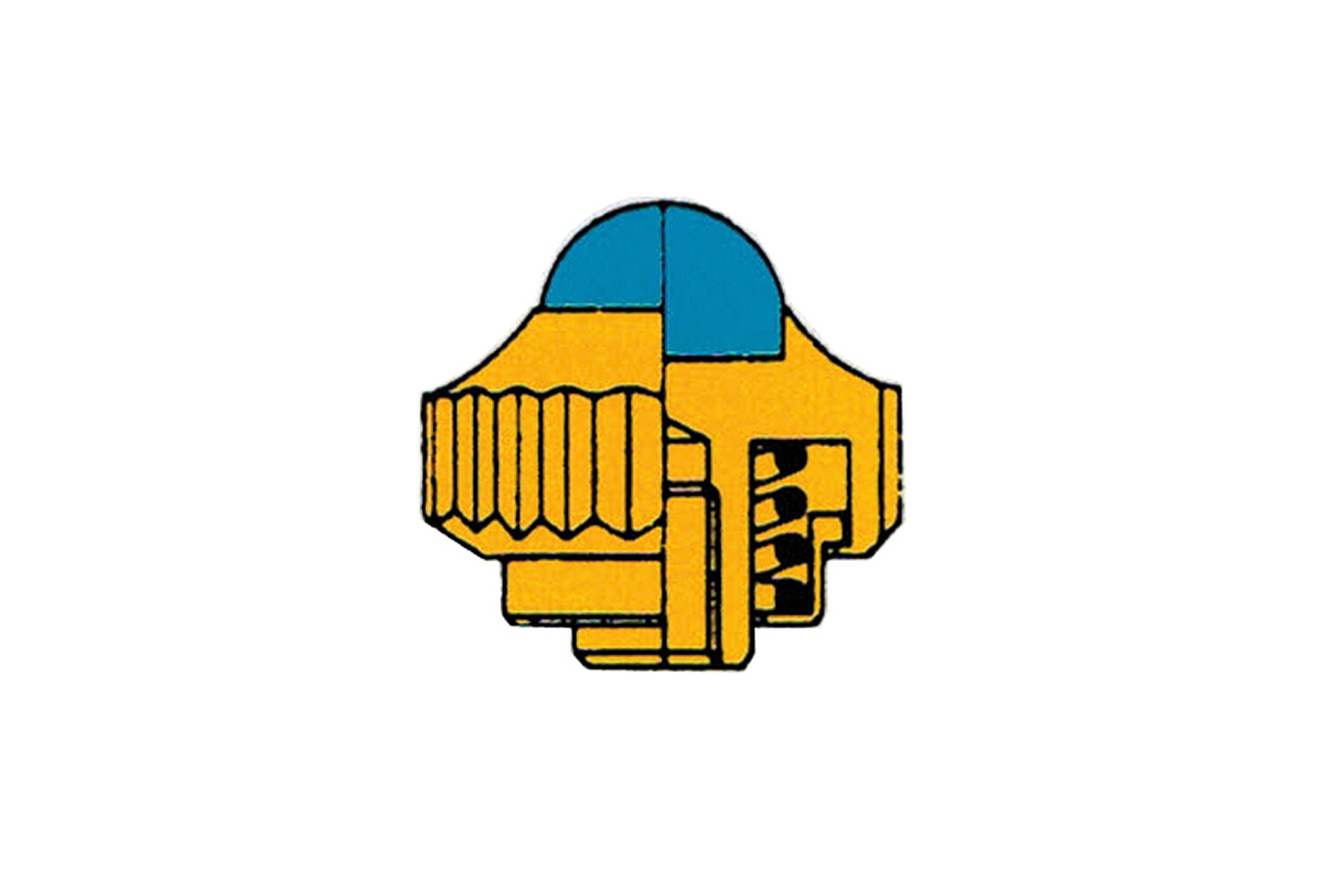 COURONNE JAUNE PIERRE BL10 Ø3X0,9