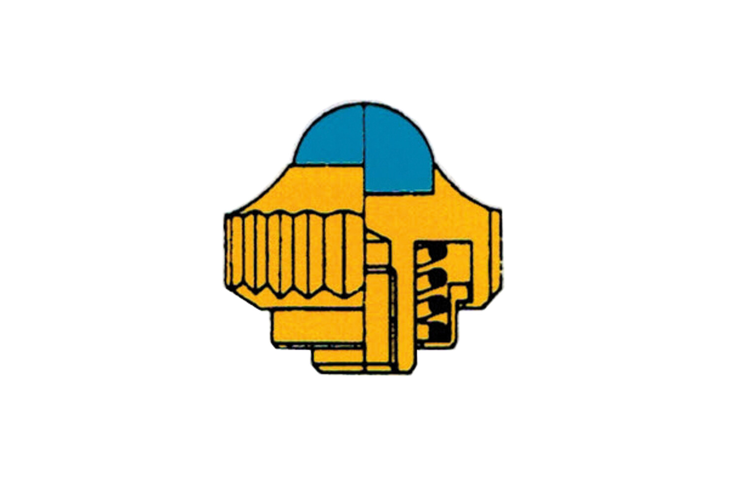 COURONNE JAUNE PIERRE BL10 Ø5X0,9