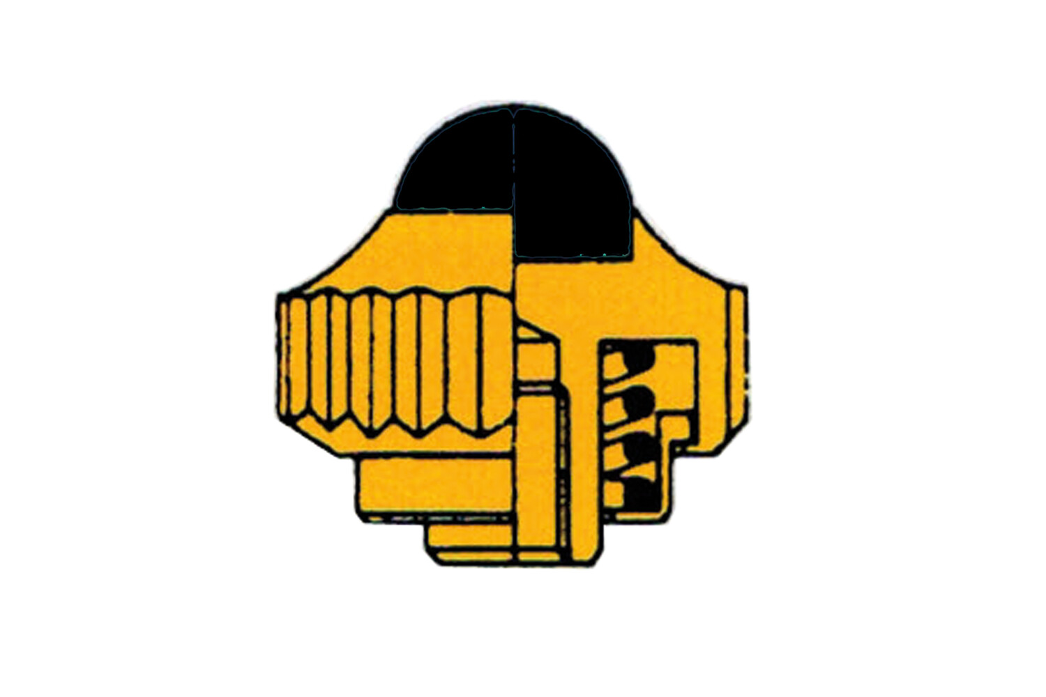 COURONNE JAUNE PIERRE N11 Ø3X0,9