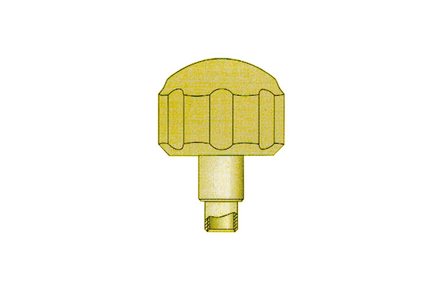 COURONNE À VISSER JAUNE 28 Ø5X2,5