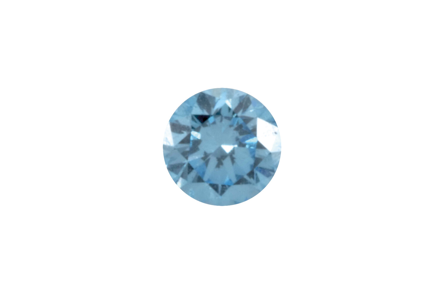 SYNTHETIQUE DIAMANT BLEU VVS 0.04 CT