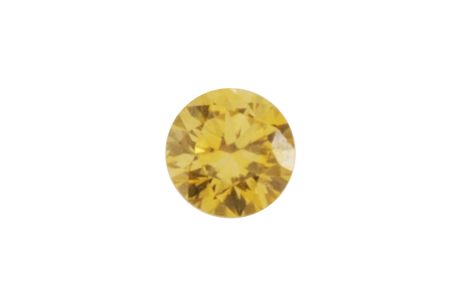SYNTHETIQUE DIAMANT JAUNE VVS 0.10 CT