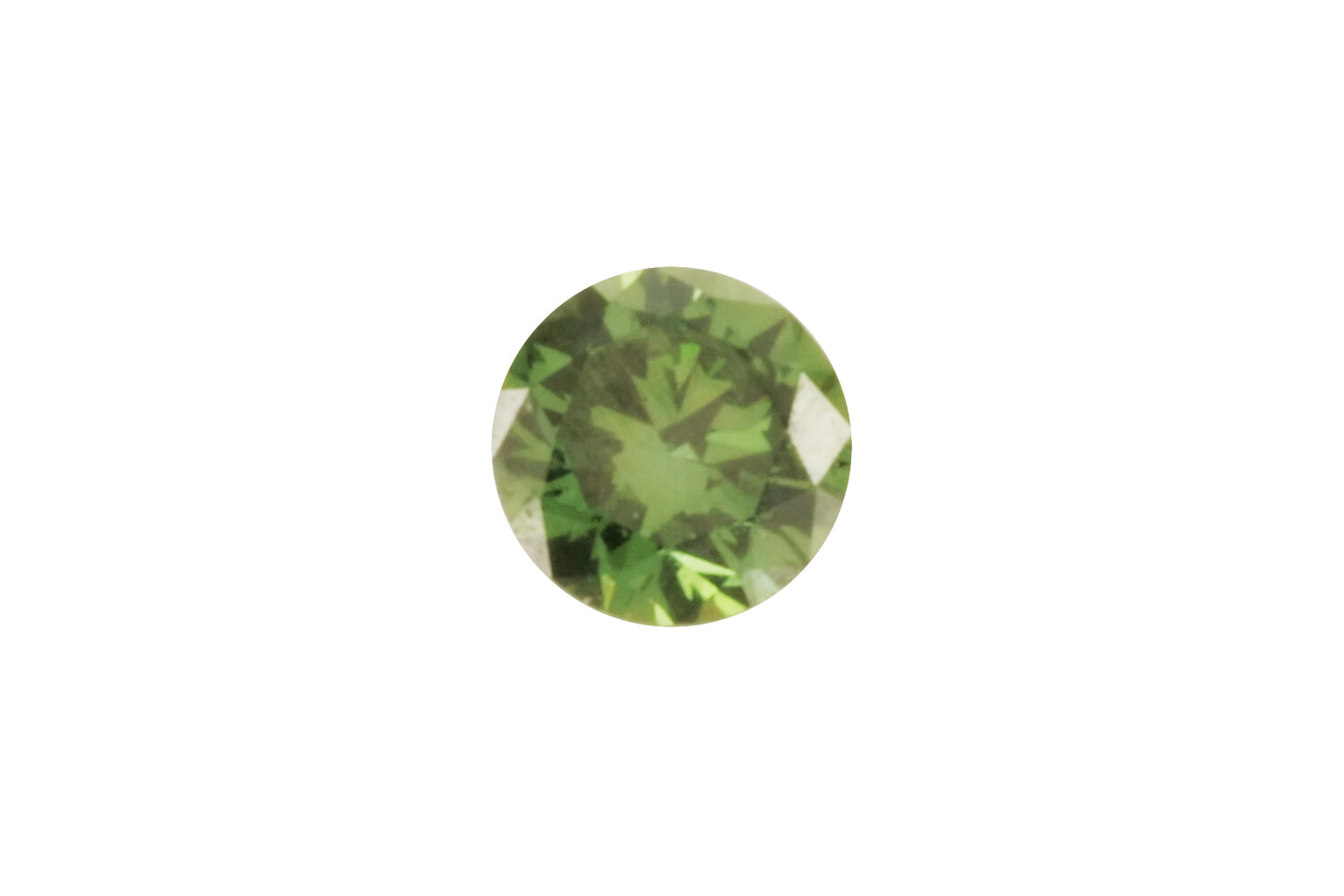 SYNTHETIQUE DIAMANT VERT VVS 0.08 CT
