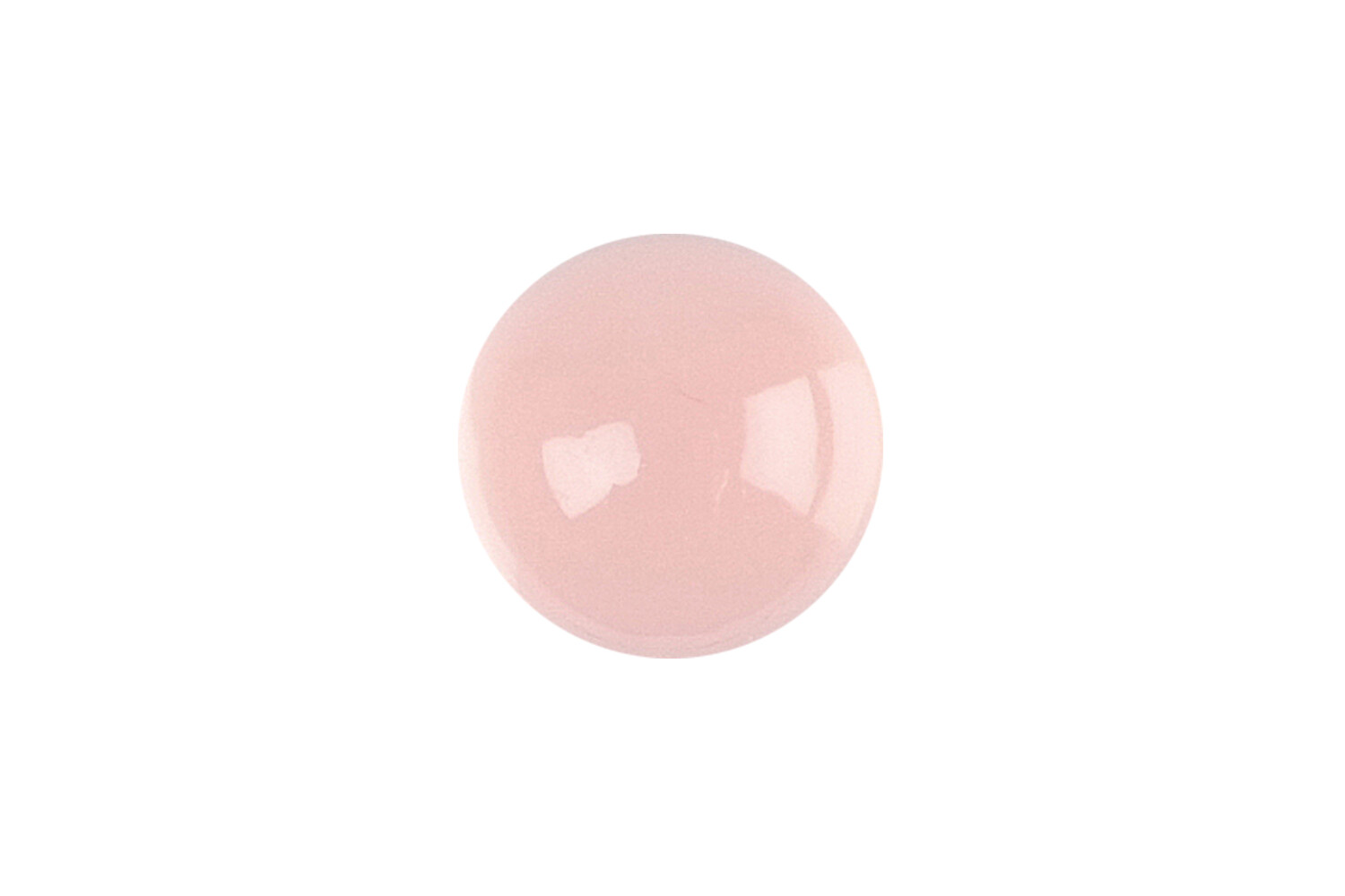 Calcédoine rose taille cabochon rond 3.75 mm