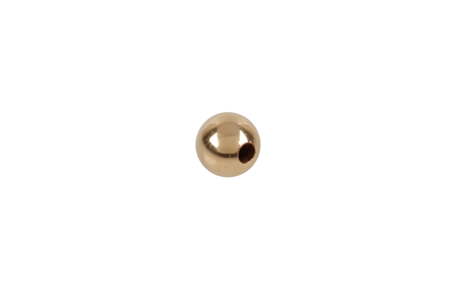 Perles goldfilled percée 5.0 mm