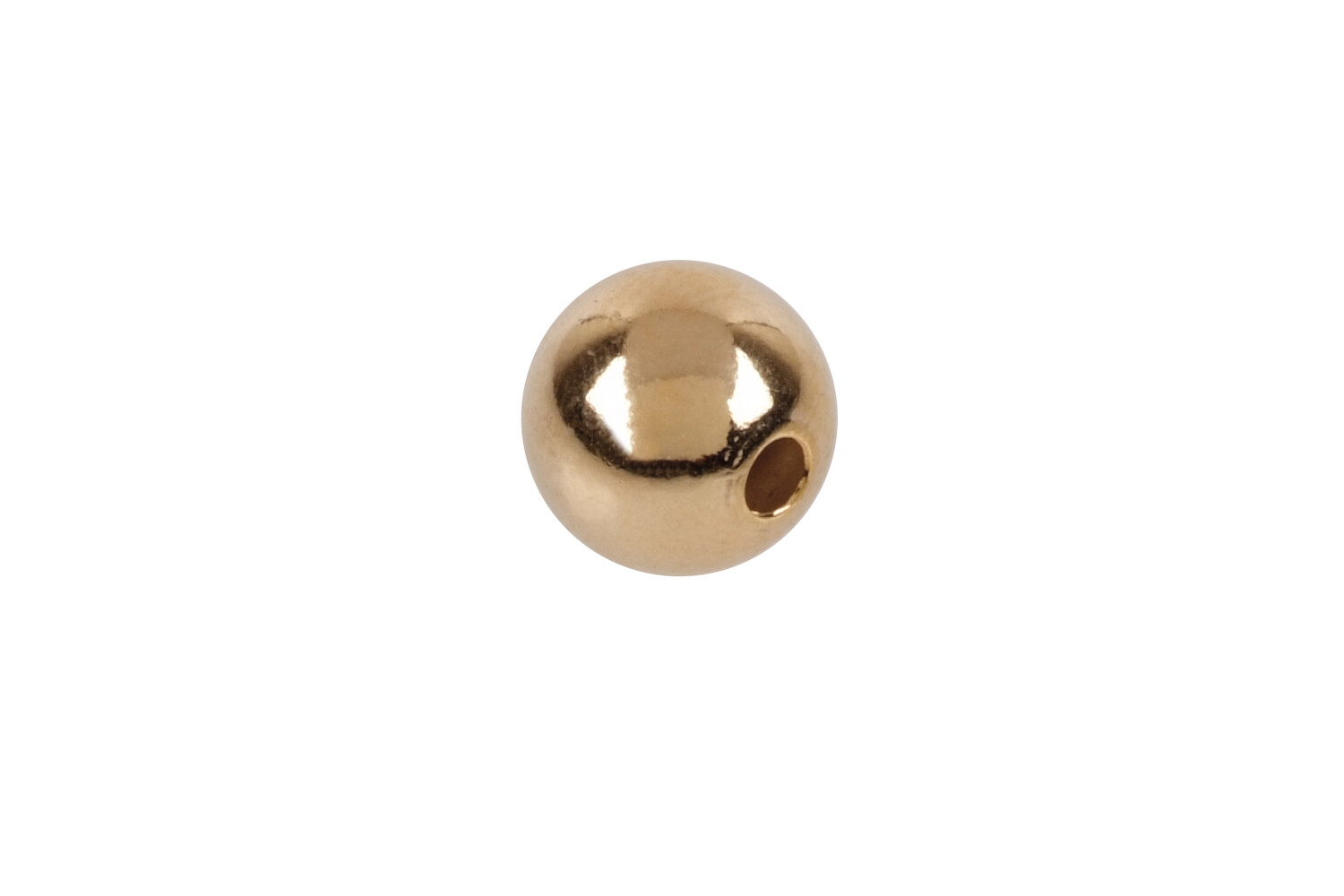 Perles goldfilled percée 8.0 mm