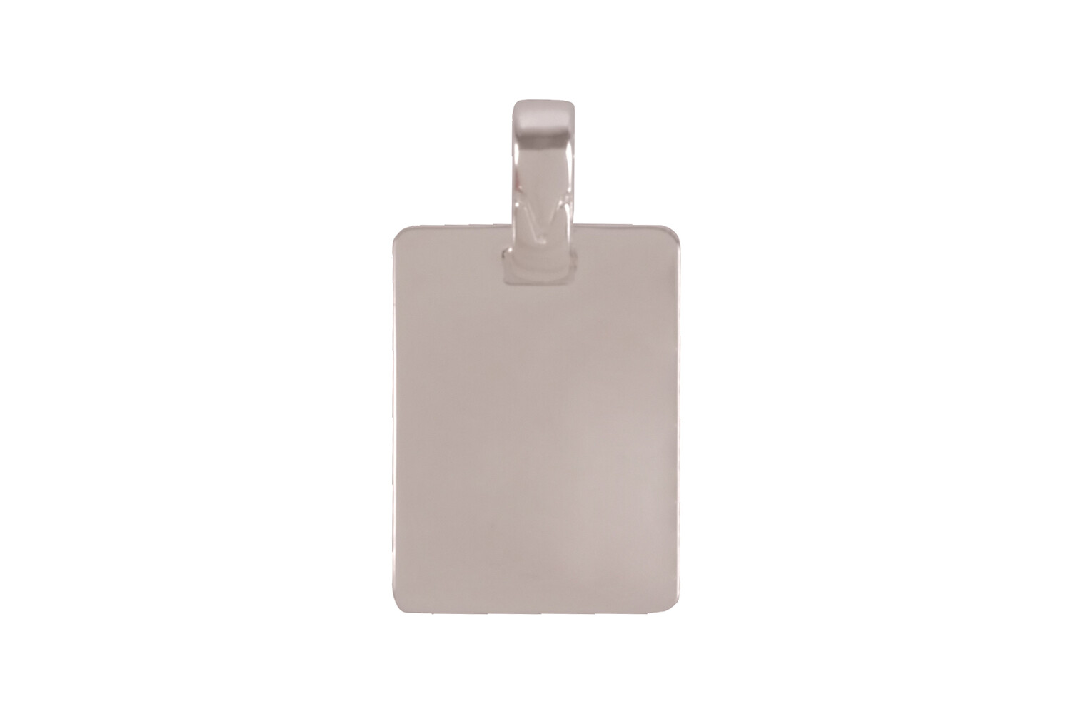 Plaque à graver argent rectangle 14.0 x 10.0 mm