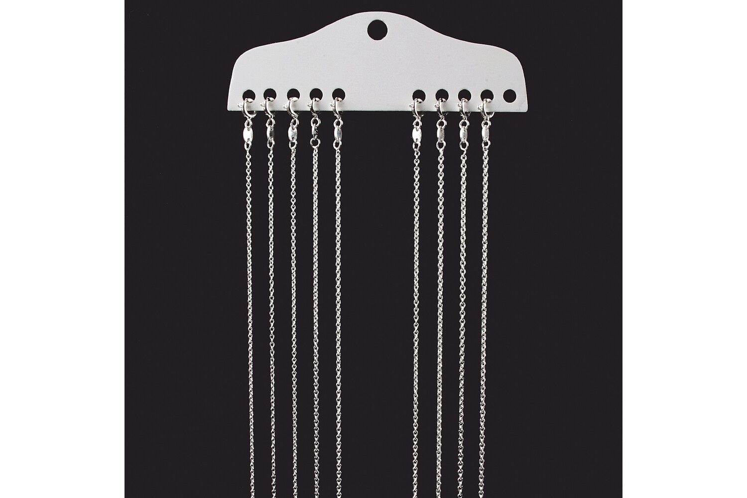 Assortiment de 9 colliers ancre en argent