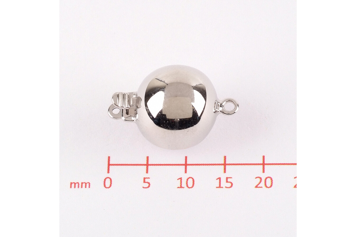 Fermoir boule argent 11.0 mm