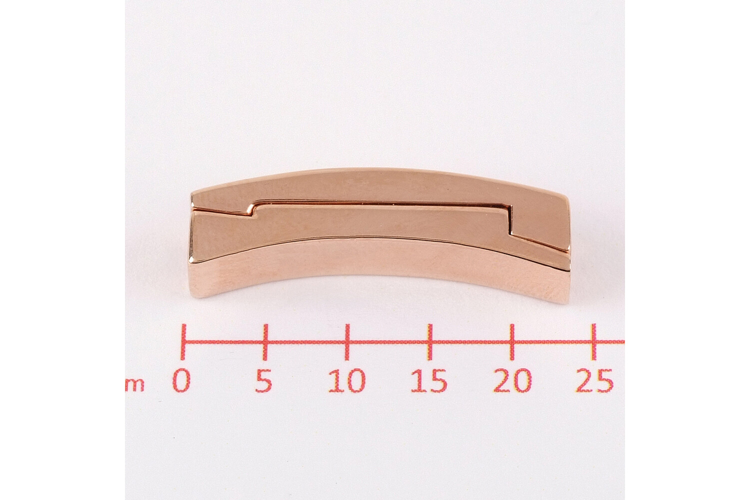 Fermoir magnétique argent doré rose
