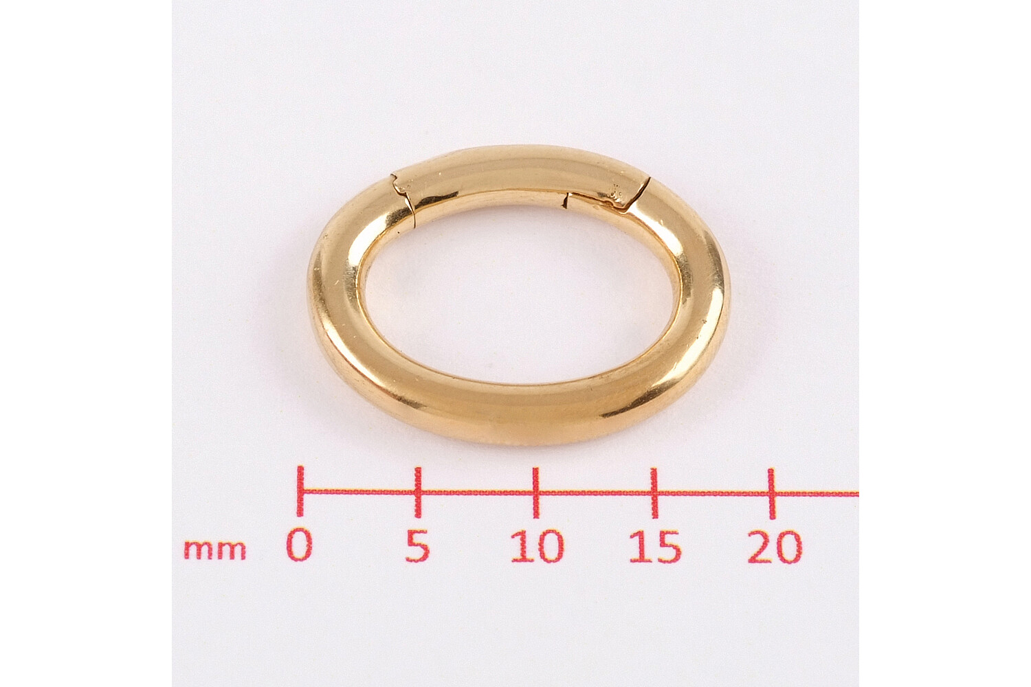 Clip pour perle torsadé argent doré