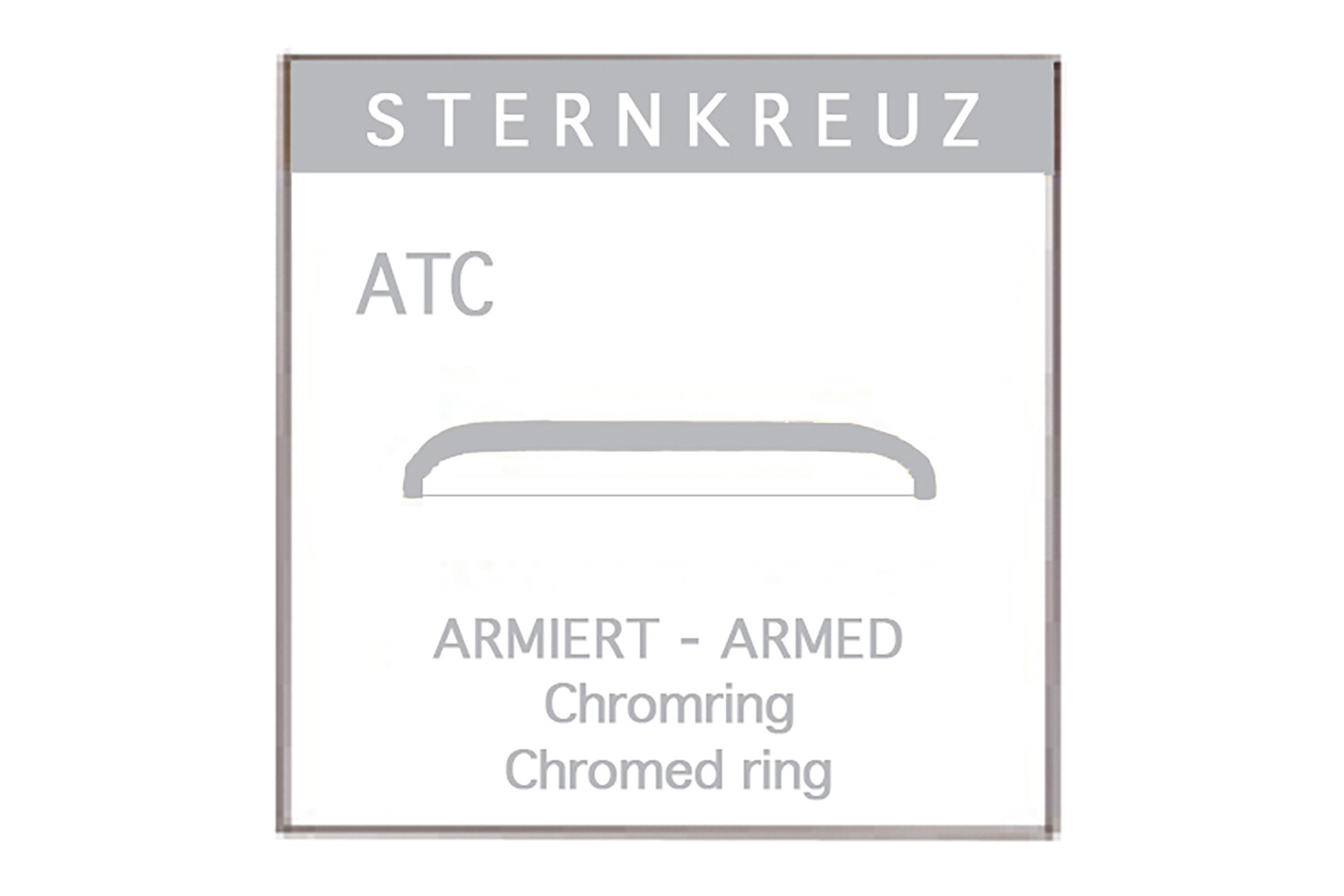 ATC PLASTIQUE VERRE CHROOM Ø321