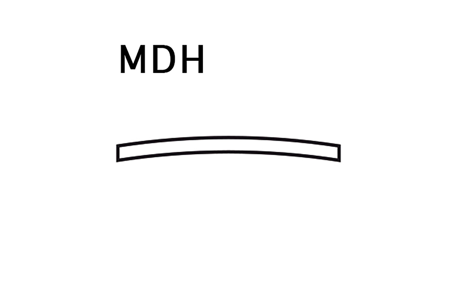 MDH BOMBÉ MINÉRAL 2 MM Ø251