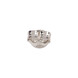 Poussettevlinder middel glad zilver