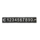 CHIFFRES CLASSIC6NOIRS 3 MM -PAR 10