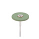 Hangmotorschijf 25.0 x 2.0 mm groen vlak met stift Ceragloss HP Edenta