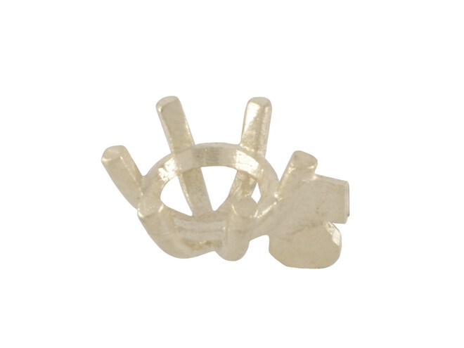 Chaton BM modèle 4 or jaune 14 carats 7.0 mm