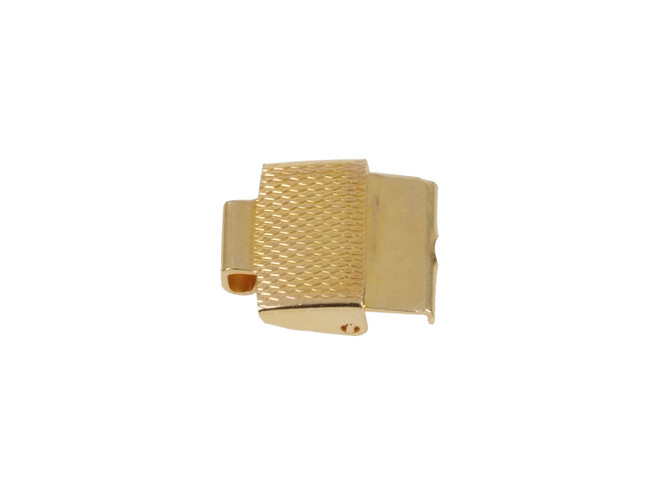 Embout plaqué or lapidé 9.5 mm