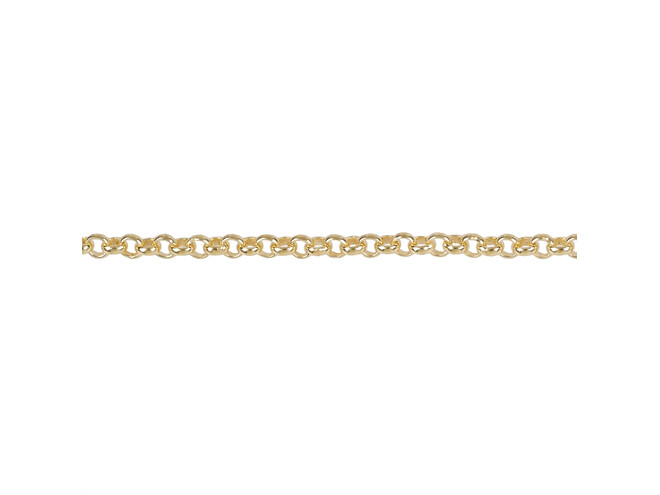 Chaine jasseron plaqué or 2.5 mm
