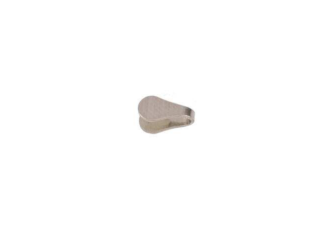 Embout plat argent 3.0 mm