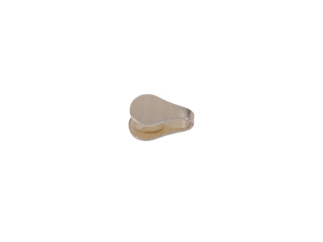Embout plat argent 4.0 mm