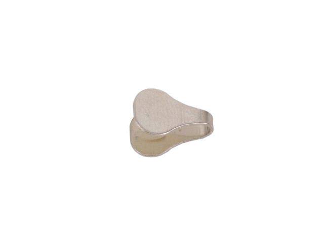Embout plat argent 6.0 mm