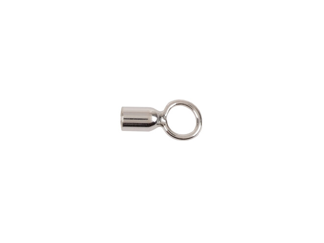 Embout rond argent 2.0 mm