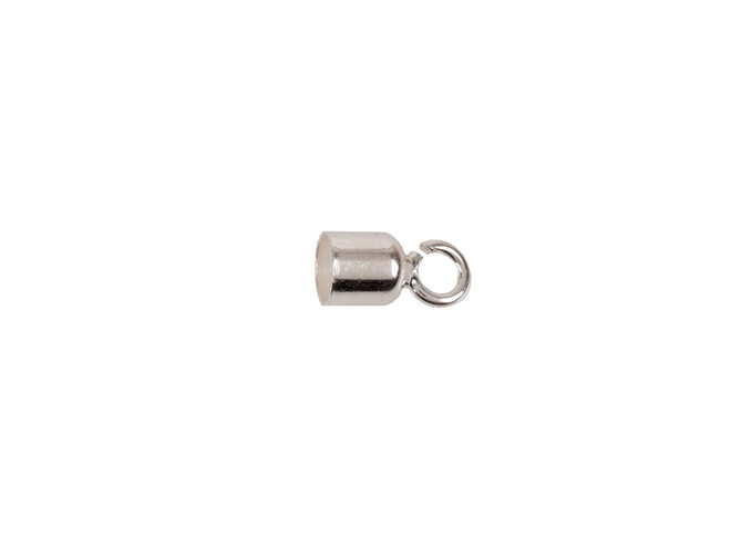 Embout rond argent 2.5 mm