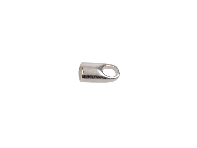 Embout rond argent  2.5 mm