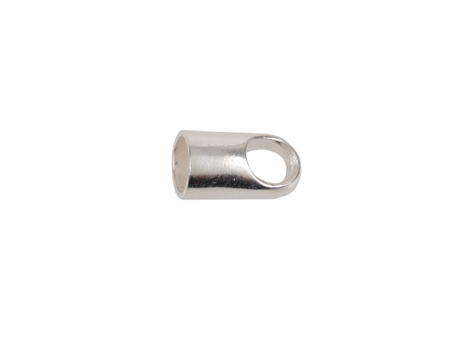 Embout rond argent  4.0 mm