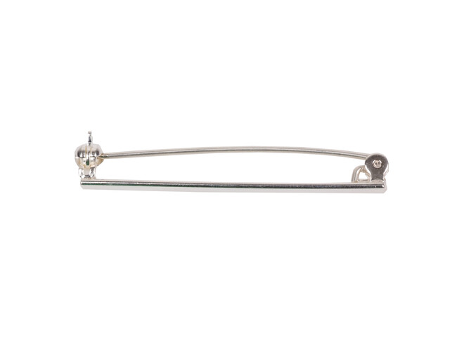 Barette 45.0 mm zilver