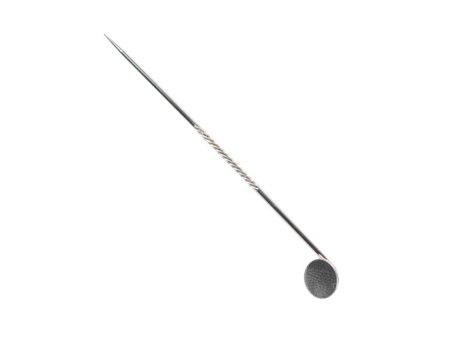 Epingle à cravate avec plaque argent 55.0 mm