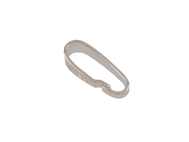 Bélière moyenne argent 10.0 mm