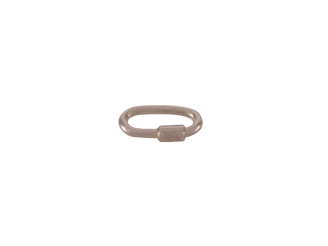 Mousqueton argent 6.0 mm