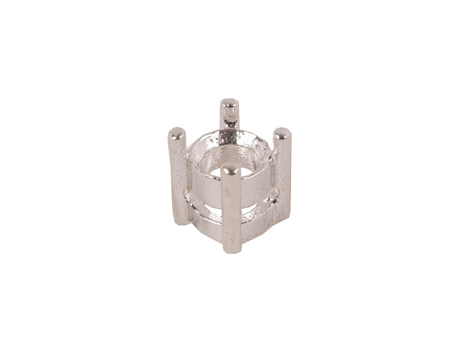 Chaton 4 griffes argent fin 3.0 mm